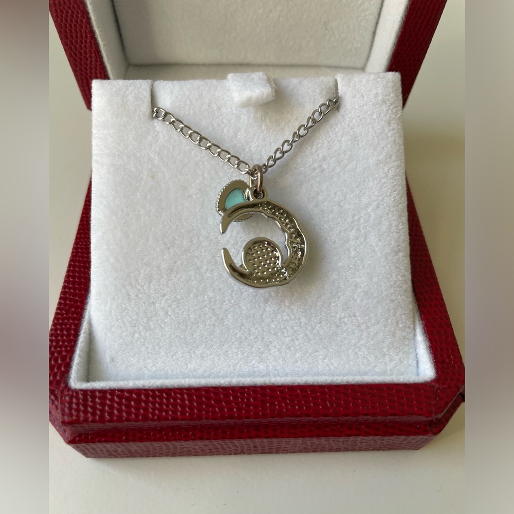 Celestial Necklace With Moon And Heart - Picture 3 of 4